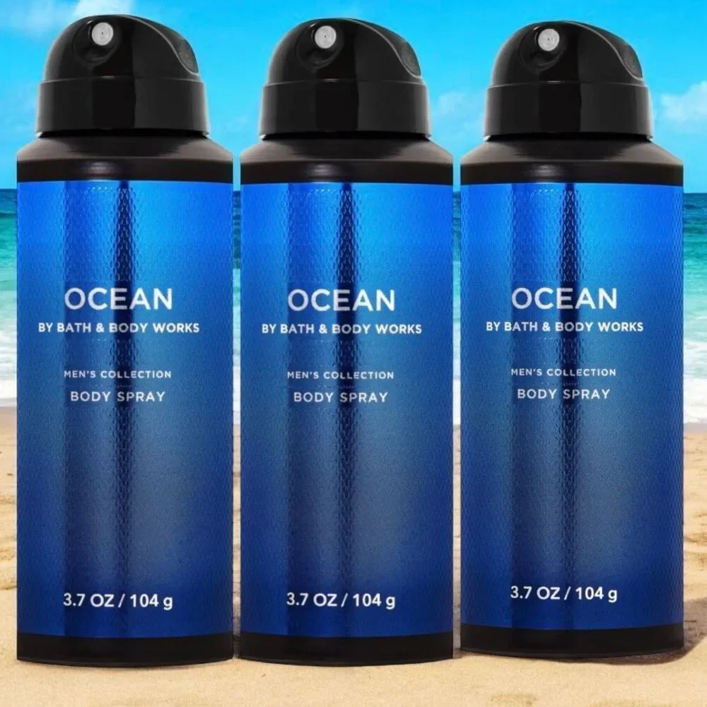 Bath & Body Works Lot of 3 OCEAN Men’s Collection Body Spray Cypress Vetiver Air